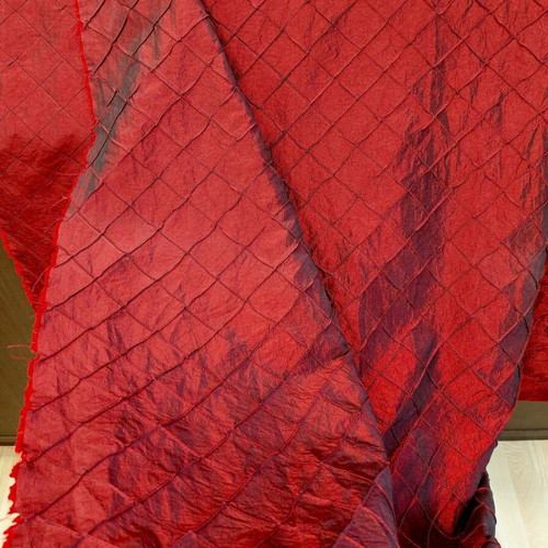 Taffeta curtain grenadine red 3 meters height 2.80m new