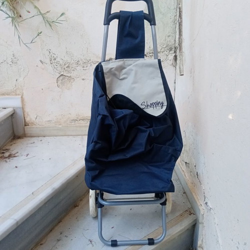 Shopping Trolley cooler fabric blue new