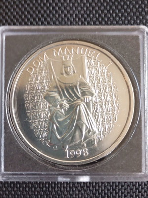Portuguese silver coin 1000 escudos 1998 like new