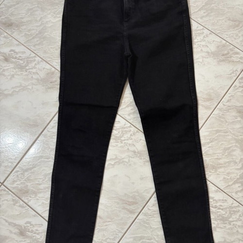 Zara black elastic jeans like new, size XL 42 14