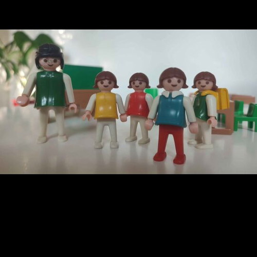 Playmobil school classroom set used, rare 80s