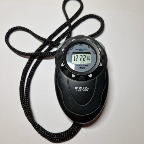 Stopwatch used with new battery