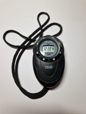 Stopwatch used with new battery