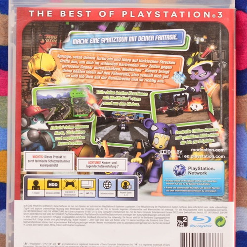 ModNation Racers PS3 game like new, racing kart creative
