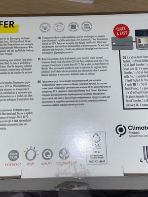 Textil transfer kit like new