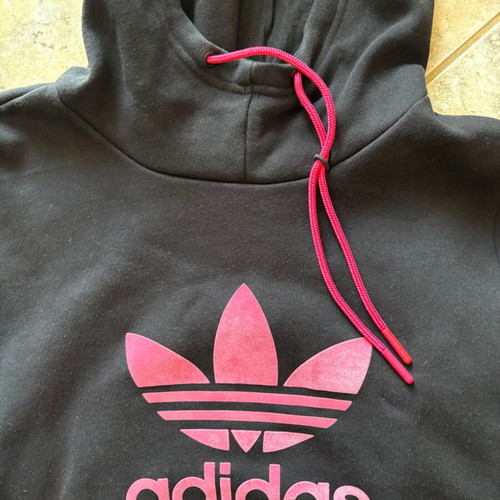 Adidas women's hoodie like new, size S, black-pink