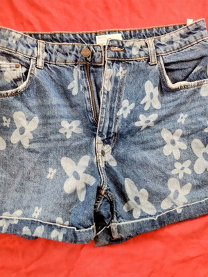 Bershka women's denim shorts used, size 42