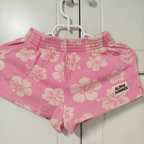 Zara fuchsia floral shorts for girl size 10 like new