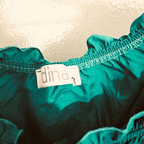 Women's blouse green XLarge Dina like new