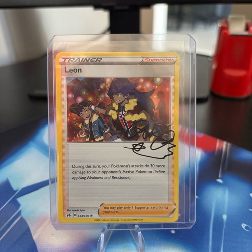 Pokemon Card Leon Crown Zenith Holo Rare 134/159 near mint