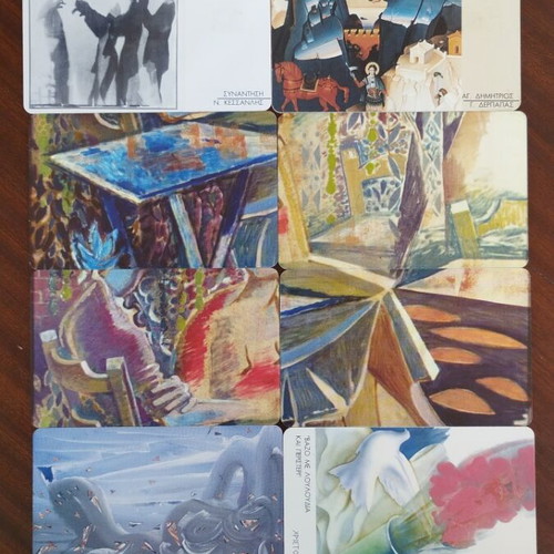 Greek phone cards, pack of 28, 2004