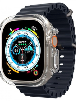 Διάφανη σκληρή θήκη για Apple Watch Ultra 49mm
