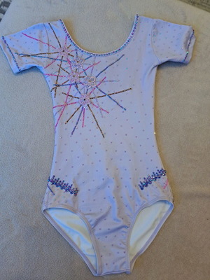 Rhythmic gymnastics leotard new shiny size 140 cm