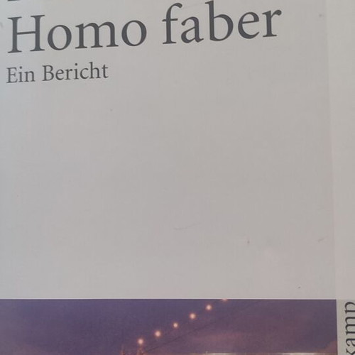 Max Frisch Homo Faber book used, German language