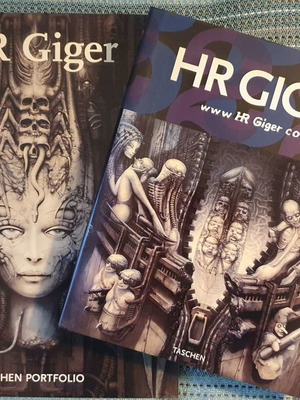 HR Giger book and prints with collective works and biography