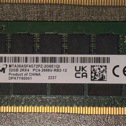 Micron 64GB Kit (2x 32GB) DDR4 ECC Registered Server Memory