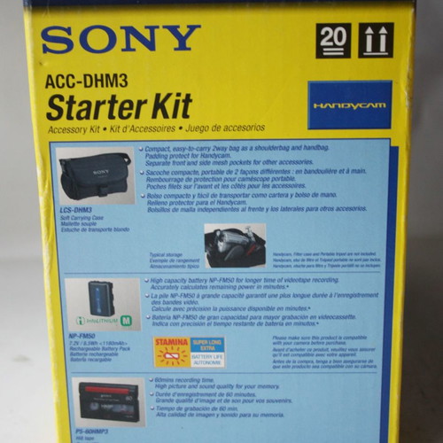 Sony Starter Kit ACC-DHM3 Digital 8 Hi8 Video Accessory Kit new