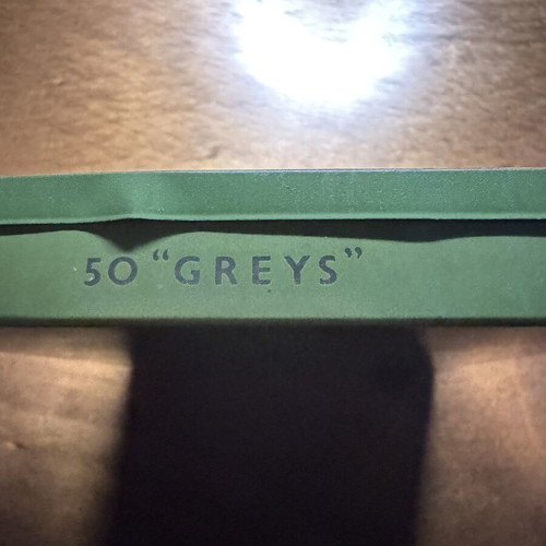 Vintage metal cigarette box The Greys Silk Cut Virginia used