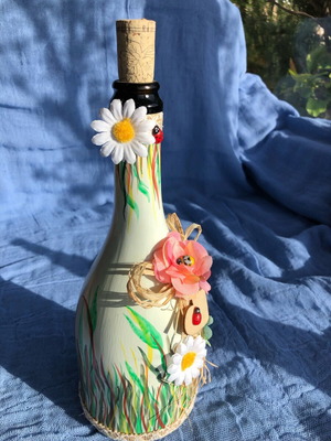 Handmade Easter bottle new