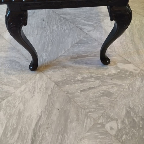 Classic vintage coffee table solid wood and glass like new