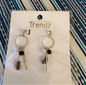 Metal keys earring set