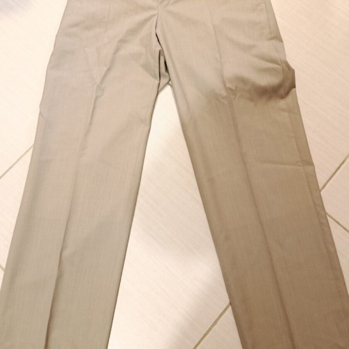 Glou Collection men's wool fabric pants like new, beige and brown, size L