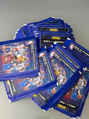 Panini NBA 2020-21 φακελάκια αυτοκόλλητα καινούργια, πακέτο 30