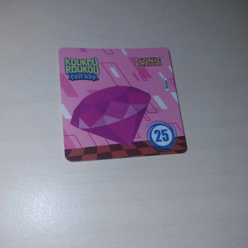 Koukou Roukou Sonic No.25 sticker new unused