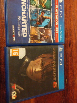 Uncharted Trilogy and Dead or Alive 6 PS4 like new