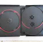 DVD case 10-disc used, black with red lines