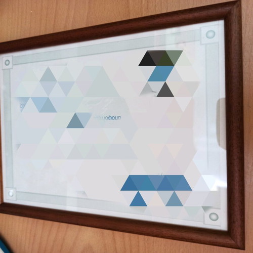 Wooden wall frame used, 20x28.5 cm