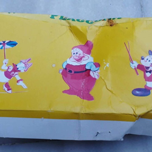 Vintage Walt Disney Plaggona cardboard game box