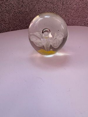 Glass decorative sphere new with beautiful internal design