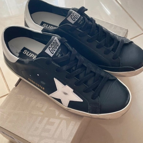 Golden Goose Classic Super Star shoes like new, size 37, black-white