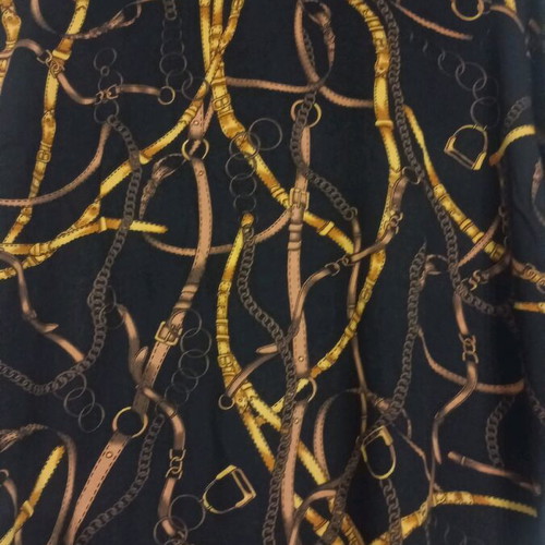 Women's blouse 4XL like new, black with pattern