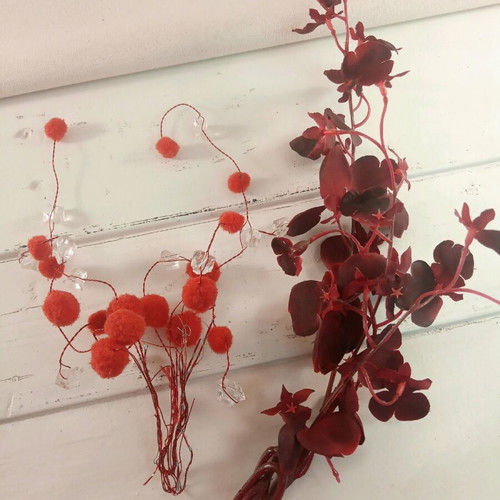 Decorative plastic flowers like new for decoration