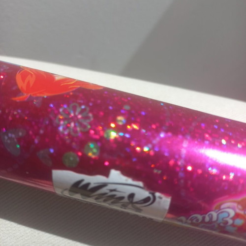 Winx Club collectible holographic roll used, 40x100 cm