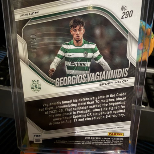 Georgios Vagiannidis Gold 06/10 Prizm New