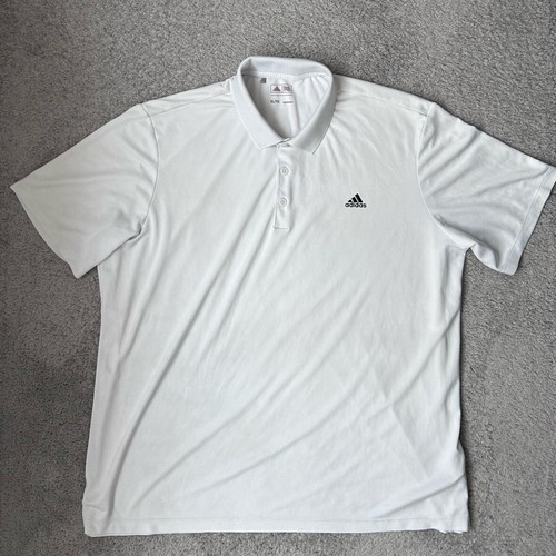Adidas Golf Solid polo shirt used, XL, white