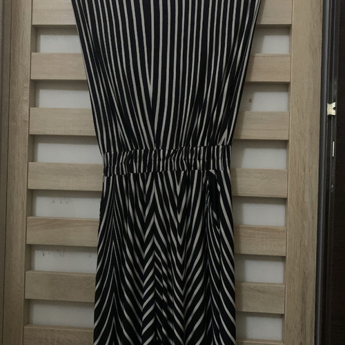 One-piece jumpsuit S/M strapless with elastic waist and pockets