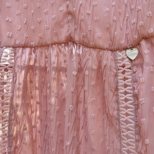Dusty Pink Romantic Top satin-lined, like new, size XL