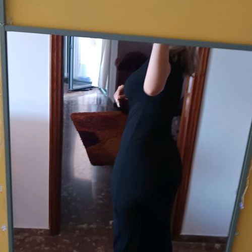 Ριπ ελαστικό φόρεμα σαν καινούργιο, midi, one size, μαύρο