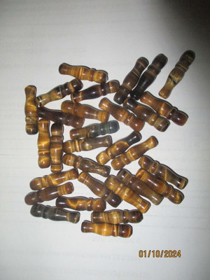 Tiger Eye Papadakia beads new, pack of 30, 2.5 mm hole