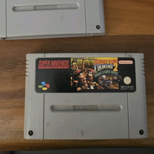Super Nintendo game cartridges used, pack of 3, including 4-in-1