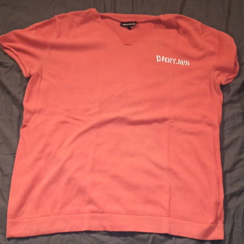 DKNY men's coral blouse large used