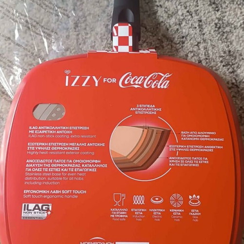 Collectible Izzy Coca Cola grill pan 28 cm new