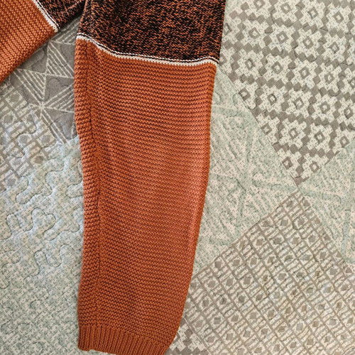 Fransa women's sweater like new, size L, black and brown