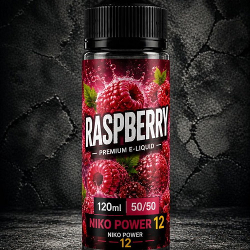 Raspberry 120ml 50/50 NIKO POWER 12 new handmade e-liquid