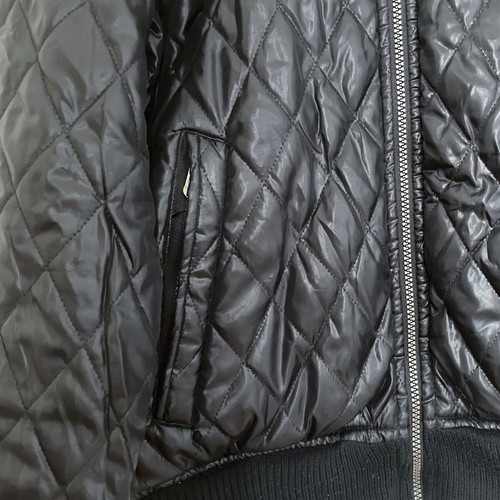 Bershka Reversible Jacket 00s Large used, black and grey