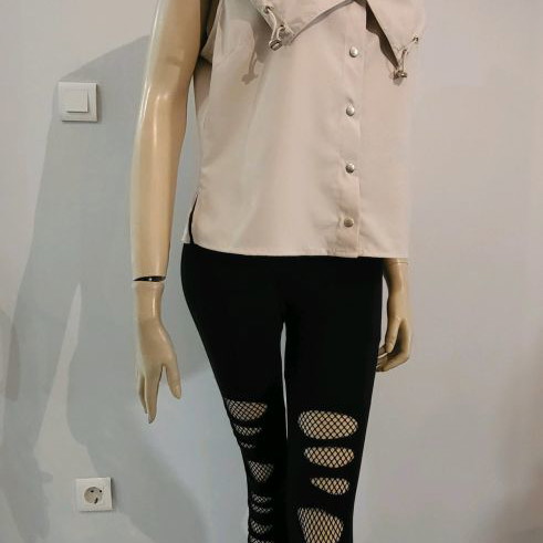 Cream shirt vest used, size L